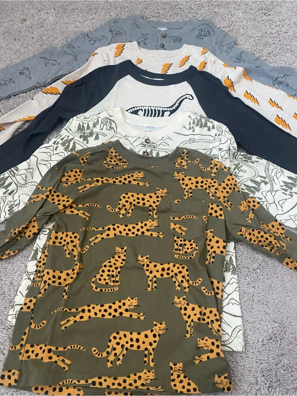 Hanna Andersson size 6-7 long sleeve top bundle - Picture 2 of 7